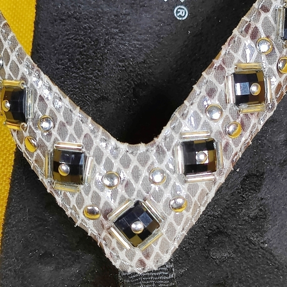 VIONIC Women's Rest Floriana Grey Snake Orthotic Flip Flop Thong Sandals Size 8 - Picture 6 of 9